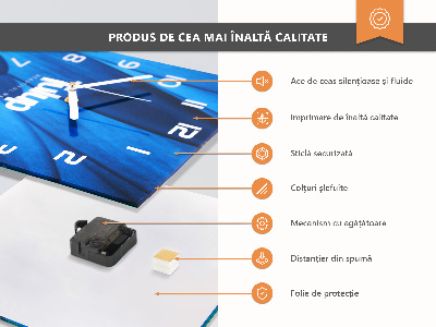 Ozdobny zegar ścienny Pustynia