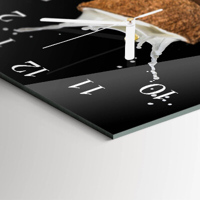 Zegar na ścianę kwadratowy Kokos