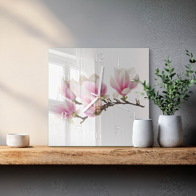 Kwadratowy zegar Magnolia