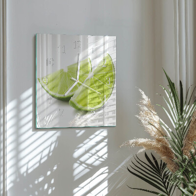 Zegar ścienny kwadratowy Węglan wapnia