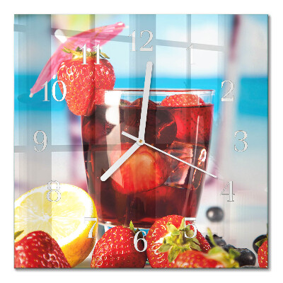 Zegar ścienny bez tykania Drink