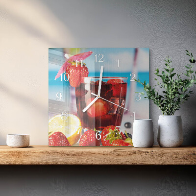 Zegar ścienny bez tykania Drink