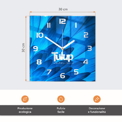 Zegar na ścianę kwadratowy Ziarna kawy