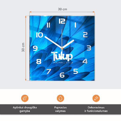 Zegar ścienny bez tykania Cytryny