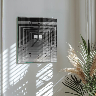 Kwadratowy zegar Tunel 3D