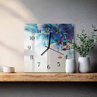 Zegar szklany ścienny Abstrakcja