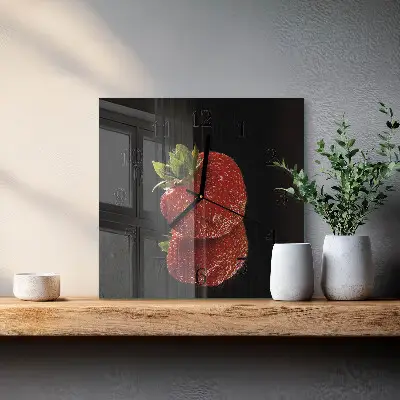 Zegar szklany Truskawka