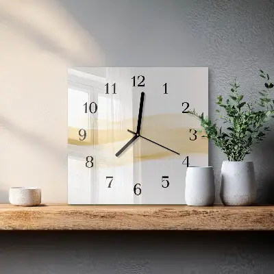 Zegar szklany Abstrakcyjna fala