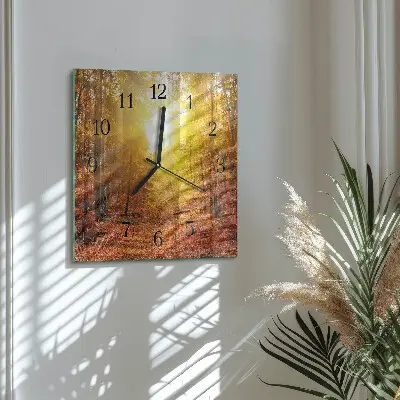 Zegar ścienny Jesienny las