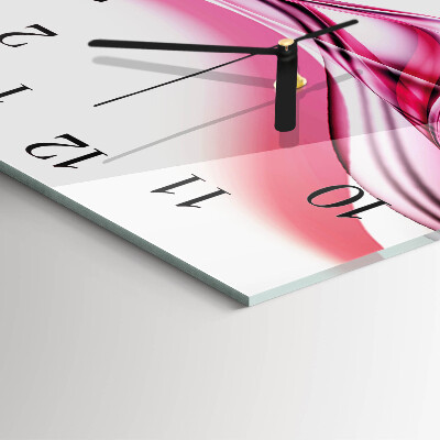 Zegar szklany kwadratowy Sztuka abstrakcyjna