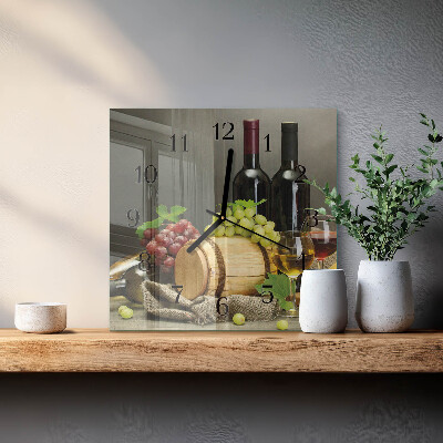 Zegar szklany Winogrona na wino
