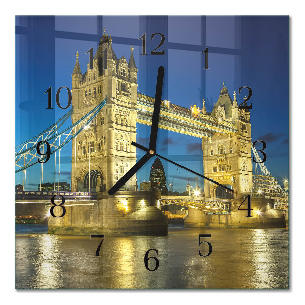 Zegar na ścianę kwadratowy London Bridge