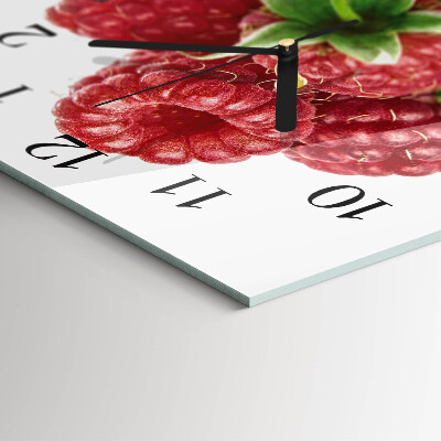 Zegar szklany ścienny Maliny