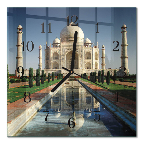 Zegar na ścianę kwadratowy Taj Mahal