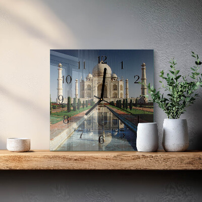 Zegar na ścianę kwadratowy Taj Mahal