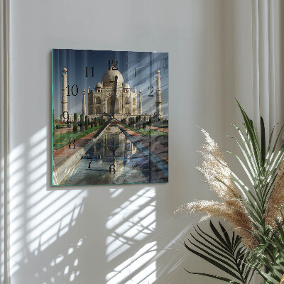 Zegar na ścianę kwadratowy Taj Mahal