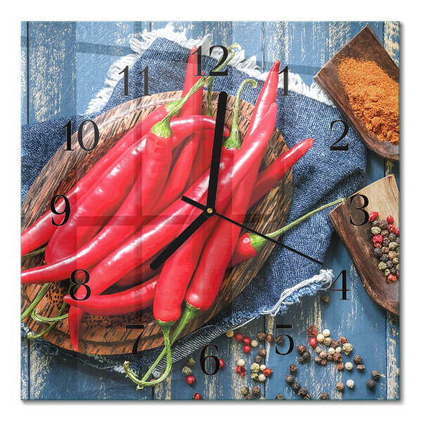 Zegar kwadratowy Papryczka chili