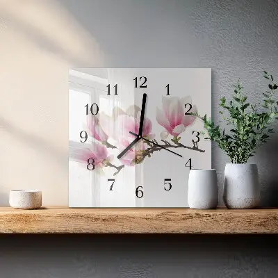 Zegar szklany ścienny Magnolia