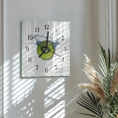 Zegar na ścianę kwadratowy Kiwi