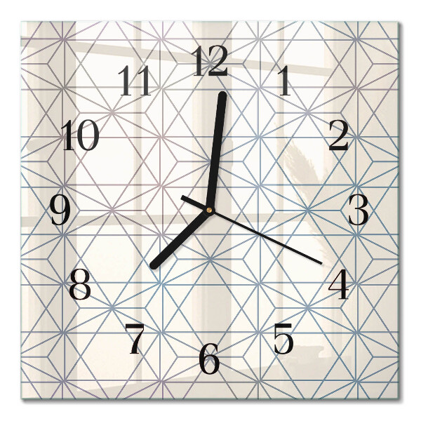 Kwadratowy zegar Wzór geometriczny