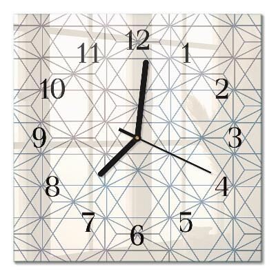 Kwadratowy zegar Wzór geometriczny
