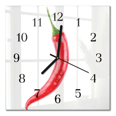 Kwadratowy zegar Papryczka chili