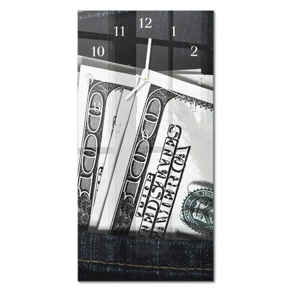 Zegar pionowy Banknoty