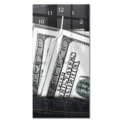 Zegar pionowy Banknoty