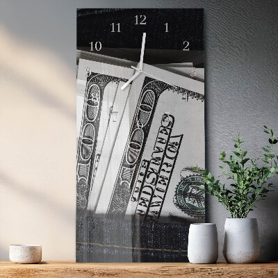 Zegar pionowy Banknoty