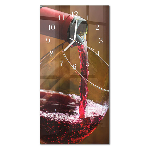 Zegar pionowy Wino