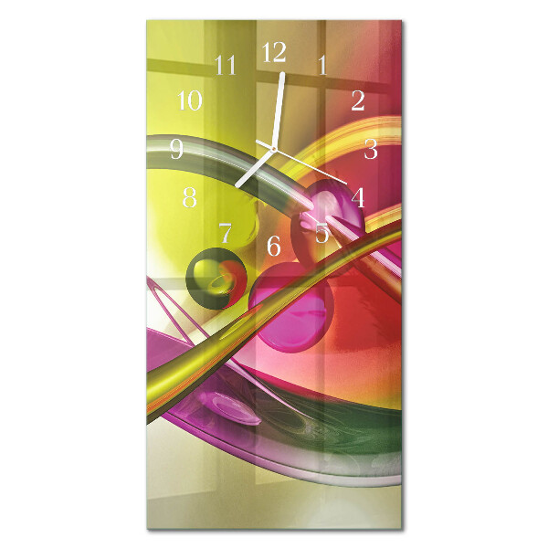 Zegar ścienny bez tykania Abstrakcja