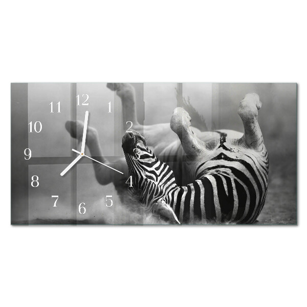 Szklany zegar Zebra afrykańska