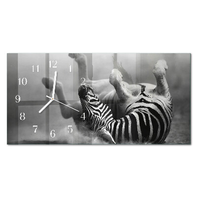 Szklany zegar Zebra afrykańska