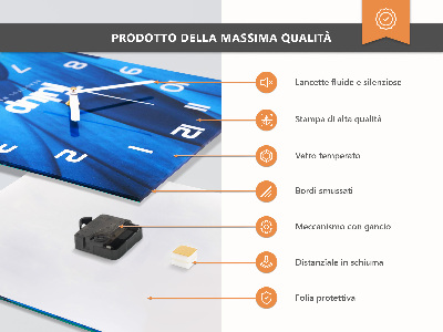 Zegar pionowy Owoce