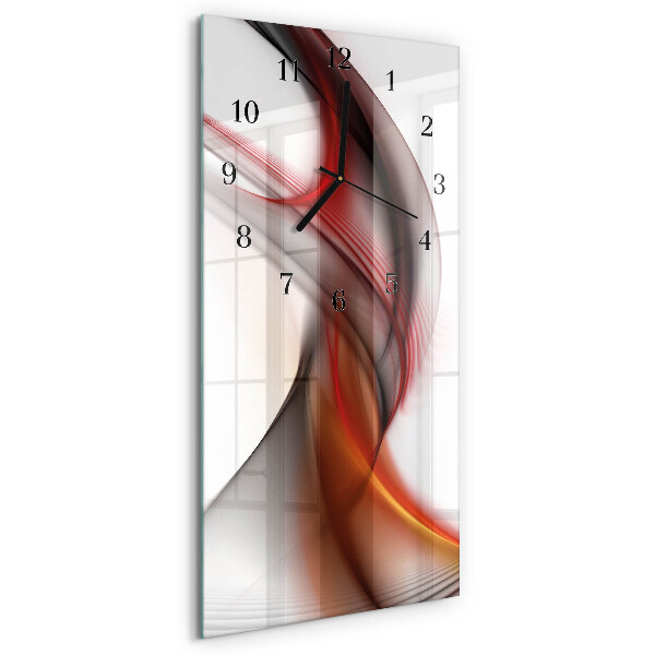 Zegar ścienny pionowy Abstrakcyjne linie