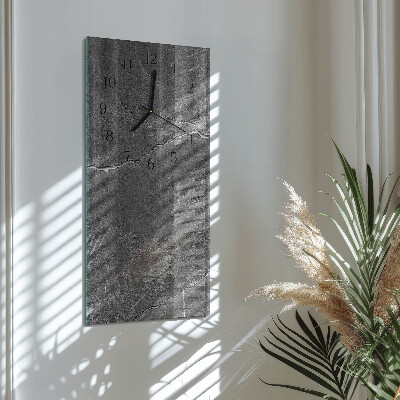 Zegar szklany ścienny Kamienny mur