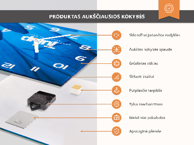 Zegar ścienny Pąk