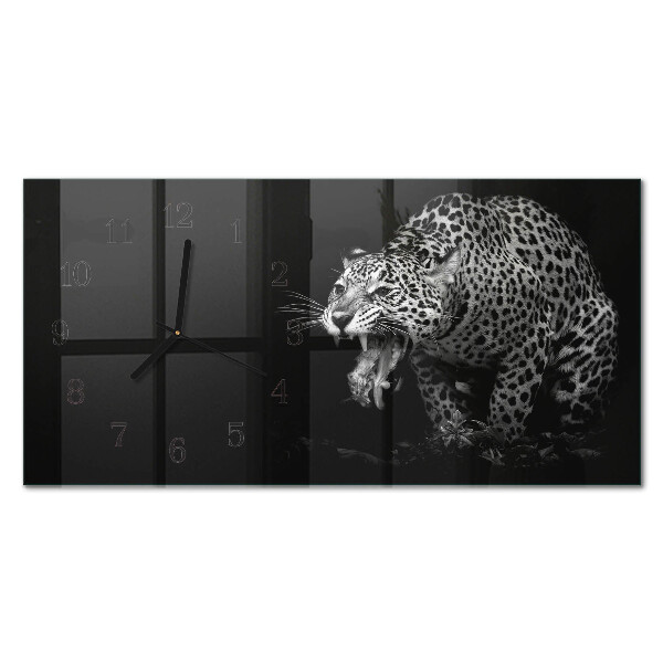 Ozdobny zegar ścienny Jaguar amerykański