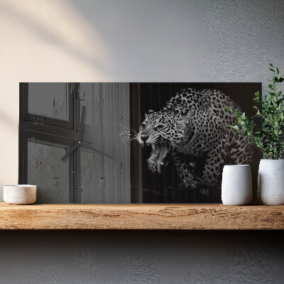 Ozdobny zegar ścienny Jaguar amerykański