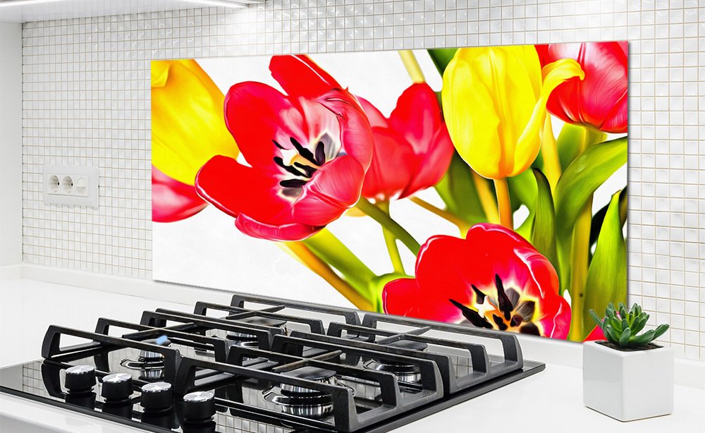 panel kuchenny tulipany